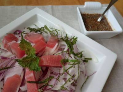 まぐろとクレソンのサラダ