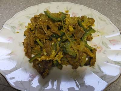 ゴーヤーのカレー炒め