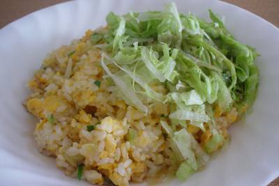 あんかけ卵レタスチャーハン