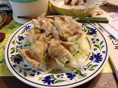 もやしと牛肉のごまポン酢丼