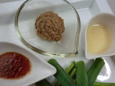 蒸し野菜と蒸し卵