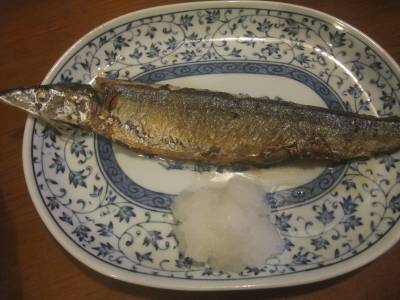 さんまの塩焼き-フライパンで