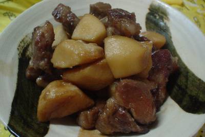里芋と豚肉の煮っころがし