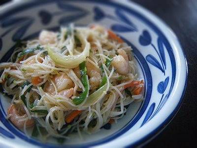 野菜たっぷり塩味ビーフン