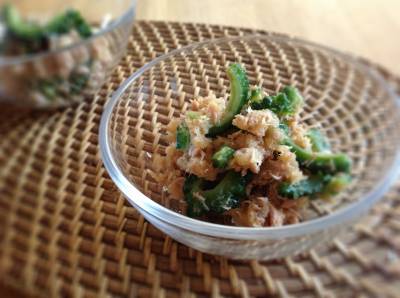 ゴーヤーとツナのおろしあえ