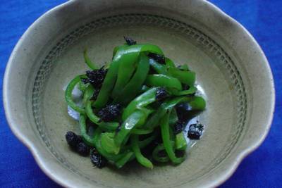 ピーマンの塩昆布漬け