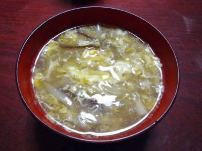 しいたけのかきたま汁