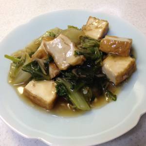 白菜と厚揚げのとろみ煮