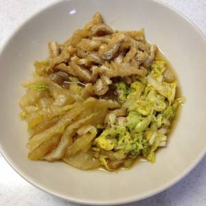 白菜と油揚げの煮びたし