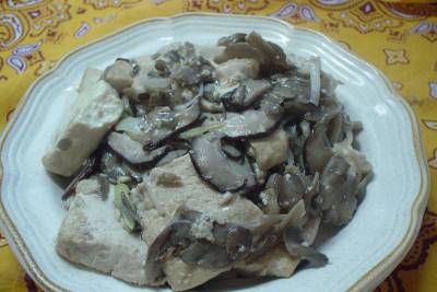きのこと豆腐の中国風うま煮