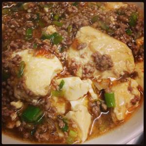 豆腐とひき肉の煮物