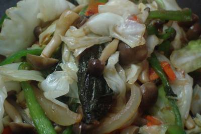 初秋の野菜炒め