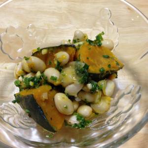 かぼちゃと大豆のマリネ