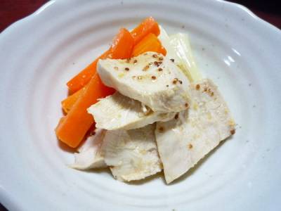 ねぎと鶏肉のマリネ