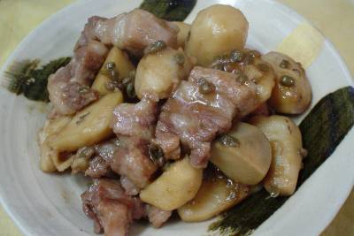 里芋と豚肉の有馬煮