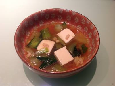 帆立てのトロトロ湯豆腐