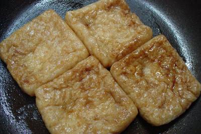 油揚げの含め煮（ストックおかず）