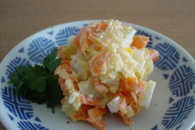 にんじんの白みそマヨあえ