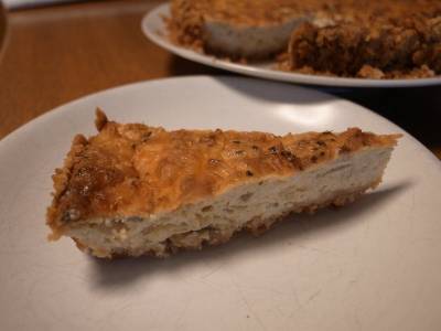 豆腐とねぎのキッシュ