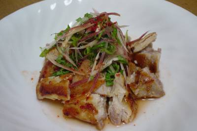 鶏マリネ焼き 香味野菜サラダ添え