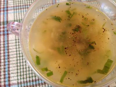 れんこんスープの黒こしょう煮