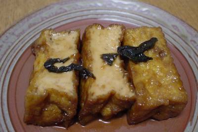 焼き豆腐の含め煮