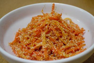 にんじんの明太子炒め