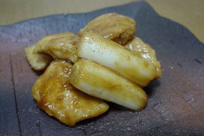 鶏肉とねぎのくわ焼き