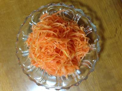春にんじんのせん切りサラダ~洋風サラダ~