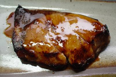 ぶりのなべ照り焼き