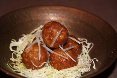 肉だんごの甘酢あんかけ