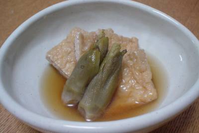 たらの芽と油揚げの煮びたし
