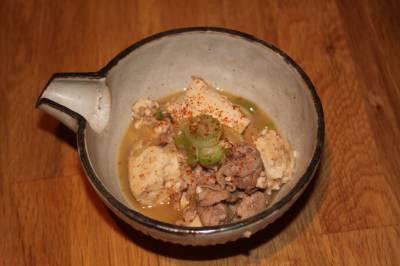豚こま肉の肉豆腐