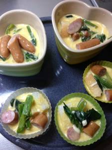 ほうれんそうのキッシュ風