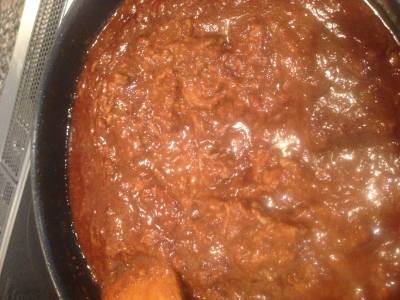 甜麺醤(ティエンメンジァン)を使った肉みそ