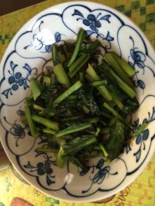 小松菜のおかか炒め