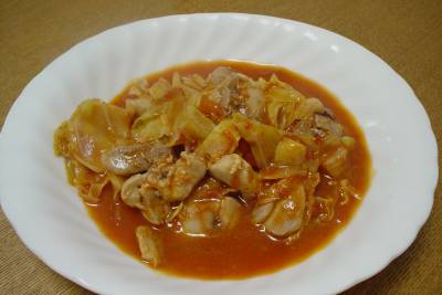 トマトとチキンの煮込み