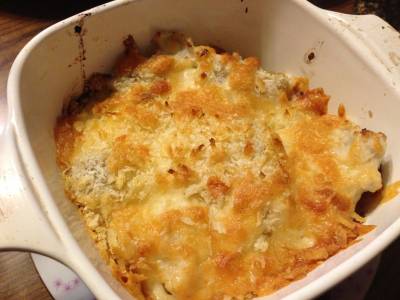 里芋と鶏肉のグラタン