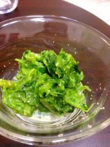 ほうれんそうのナムル