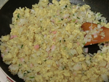 シャキシャキもやしのチャーハン風