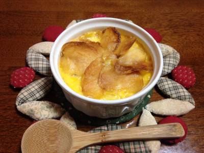 キャベツとポテトチップスのココット