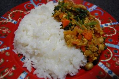 ほうれんそうのドライカレー