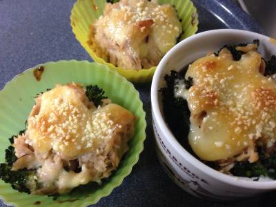 ブロッコリとツナのみそマヨ焼き