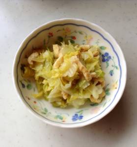 キャベツと揚げの煮びたし