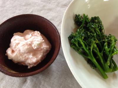 ブロッコリの明太ディップ