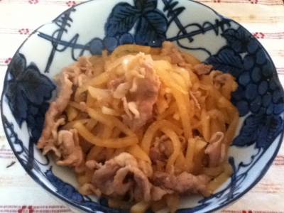 豚こま肉と大根のきんぴら風