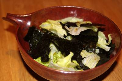 のりとレタスのサラダ