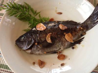 白身魚のオリーブソテー