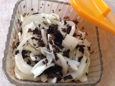 新たまねぎと芽かぶのマリネ