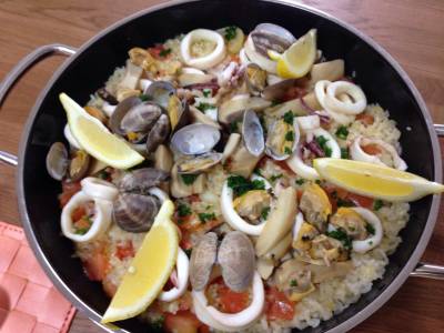 あさりのフライパンパエリヤ